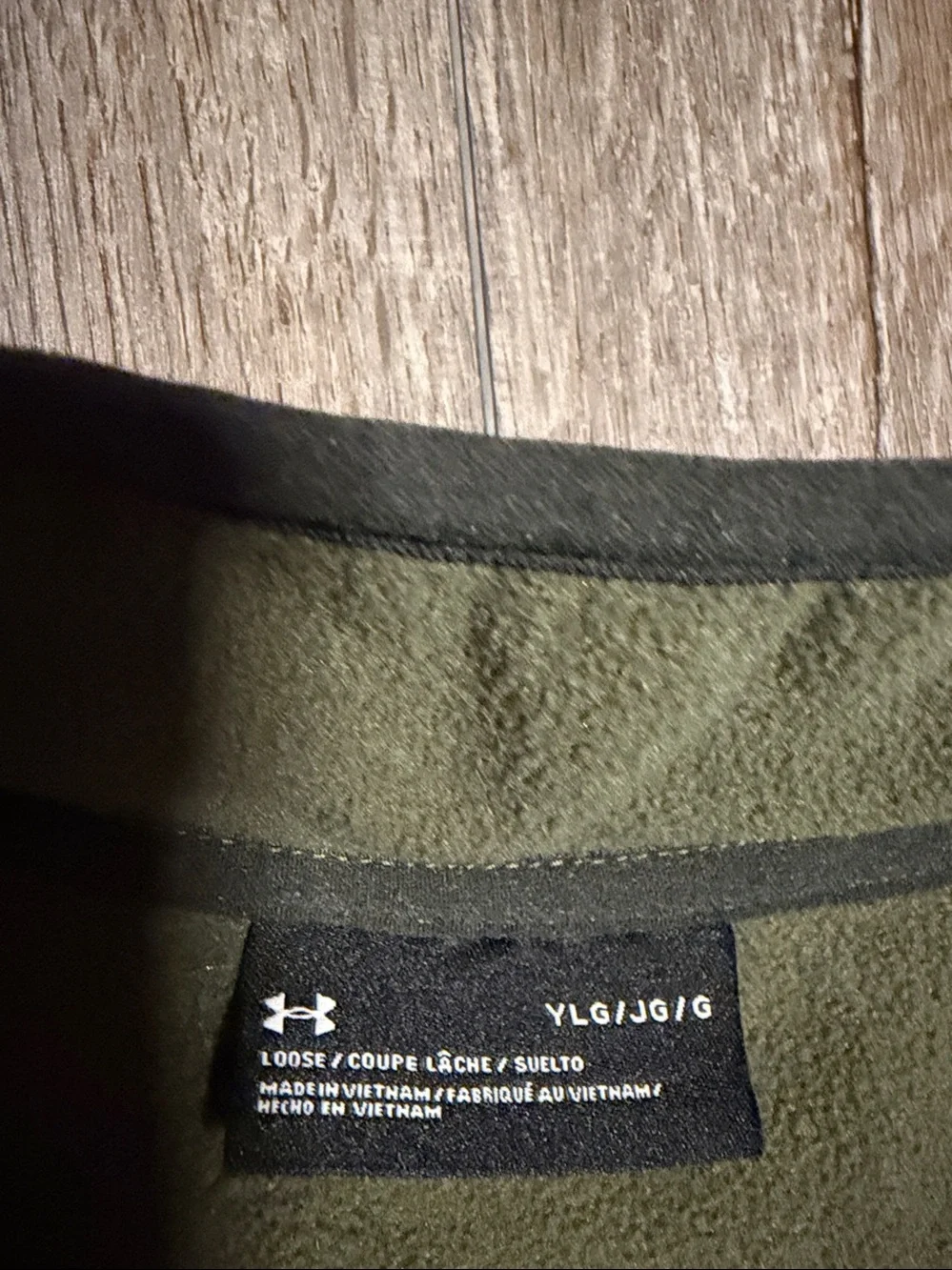 Under Armour Olive Green Quarter-Zip Performance Fleece